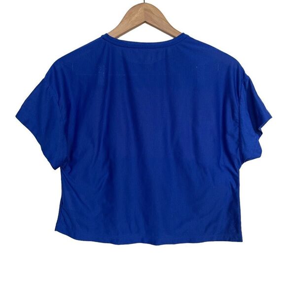 Nike Crop Top Swoosh Size XL Pink and Blue - Picture 2 of 5